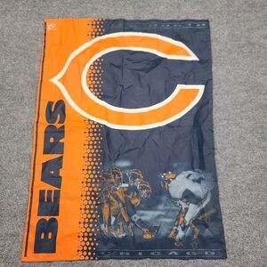 RARE VTG Chicago Bears Logo Outdoor Flag NFL NFC No Football Fan WinCraft Sports